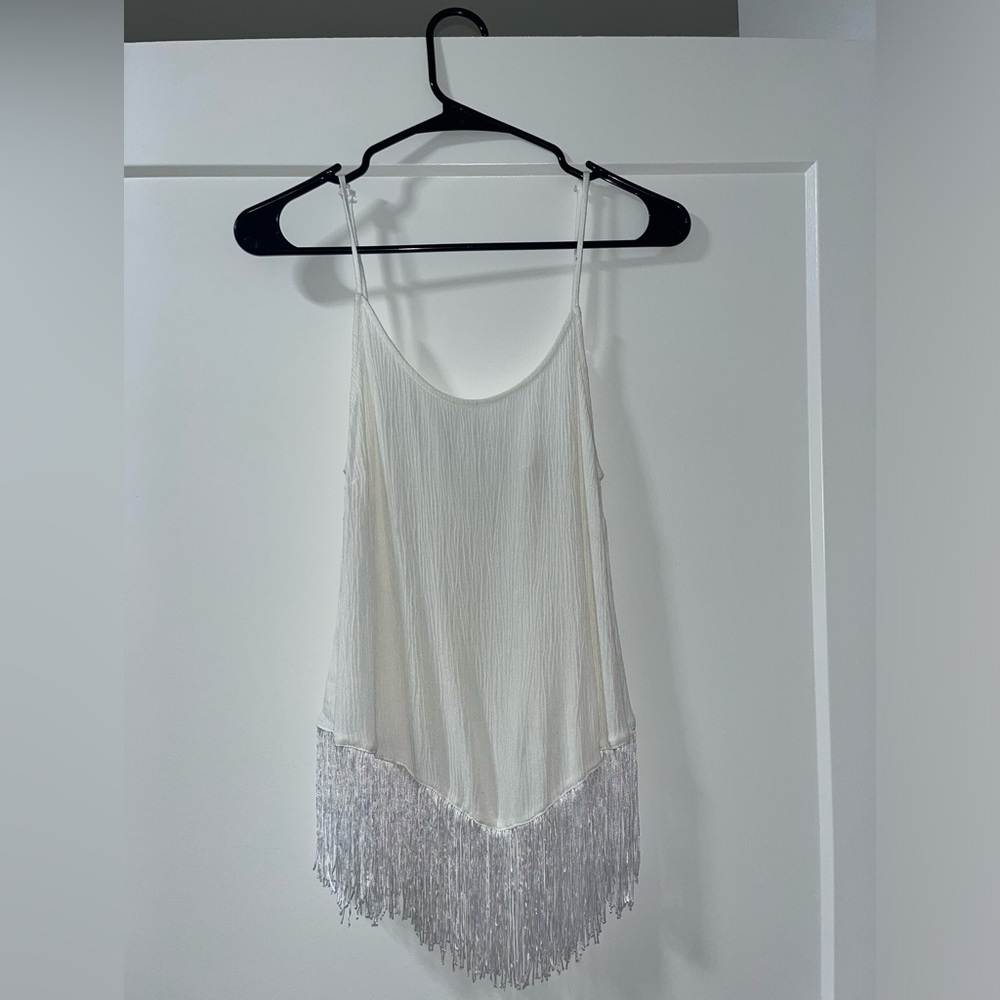 Open back tank top.